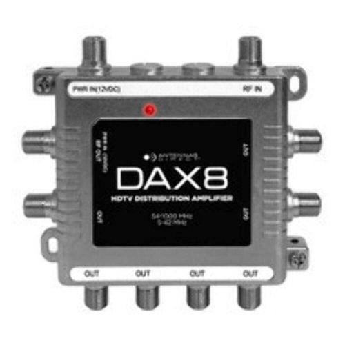 Antennas direct dax8 dax 8-output tv antenna distribution amplifier, output to 8