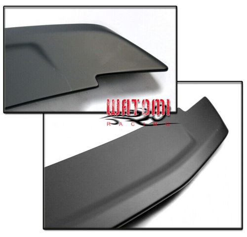 For 10-14 ford mustang gt cobra style racing rear trunk spoiler lip matte black