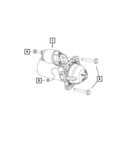 Genuine mopar engine starter 4727610ab