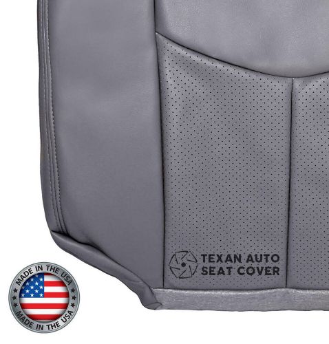 2004 cadillac escalade front bottom seat cover vinyl perforated gray and cushion