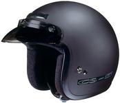 Hjc cs-5n open-face motorcycle helmet flat black size x-small