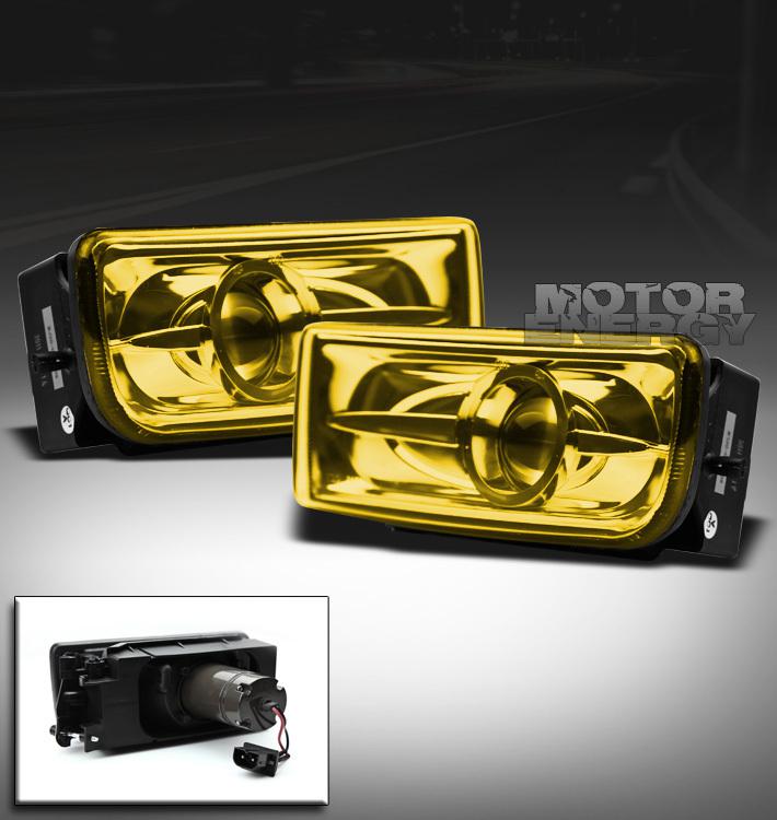 1992-1998 bmw e36 3-series 318i 323i 325i projector yellow lens bumper fog light