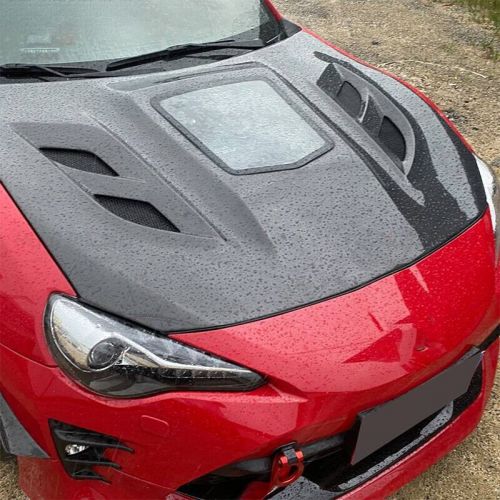 Carbon fiber transparent hood cover for toyota gt86 brz zn6 zd6