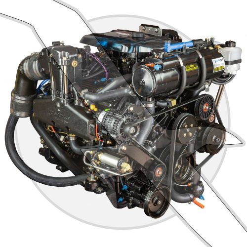 Mercruiser quicksilver 6.3l 383 mpi bravo fresh water cooling new complete 350hp