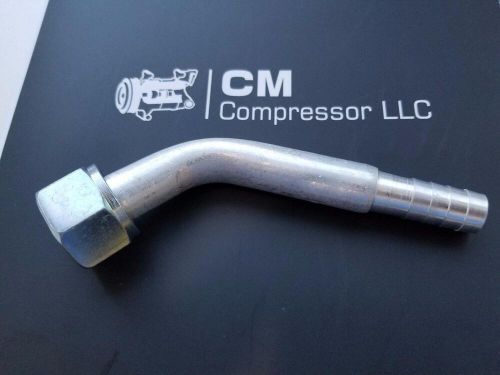 A/c fitting barbed push on female oring #10x45 degree nut 4 hose 10 - cm315075