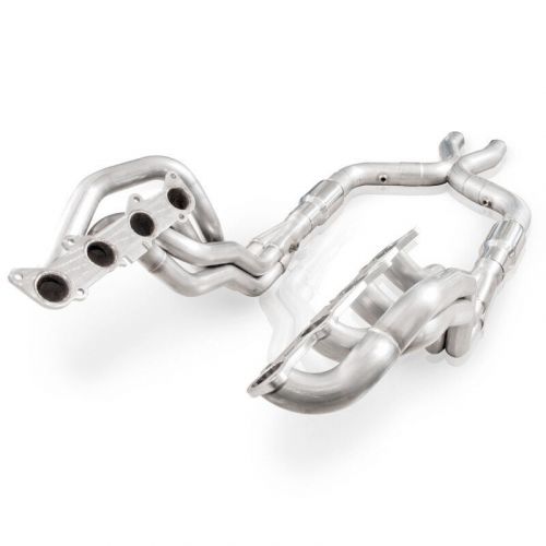 Stainless power fits 2011-14 mustang gt headers 1-7/8in primaries high-flow cats