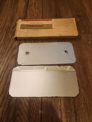 Vintage automotive pontiac gm visor vanity mirror hot rod rat rod