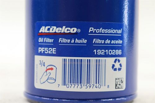 New acdelco engine oil filter pf52e chevrolet gmc buick oldsmobile 1985-2005