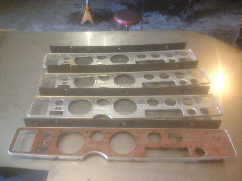 Sell 79 81 trans am firebird dash bezels lot 4 dash bezels a/c non a/c ...