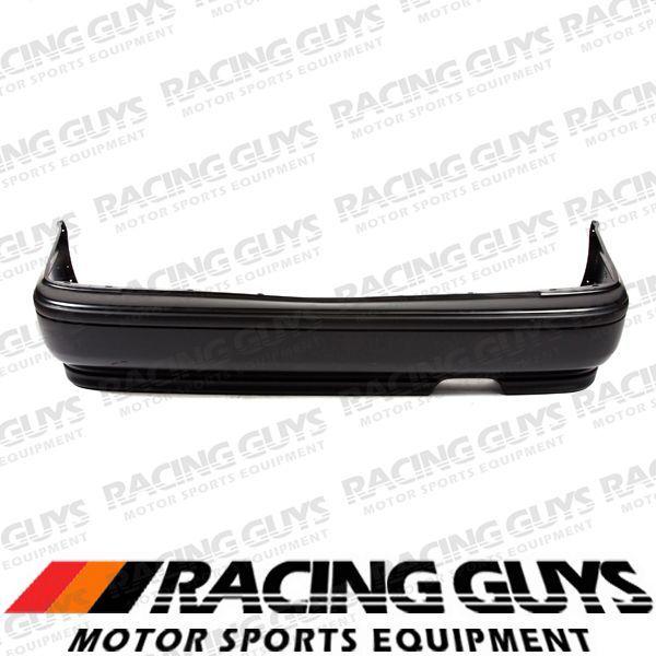 92-93 honda accord coupe rear bumper cover raw black facial plastic ho1100163