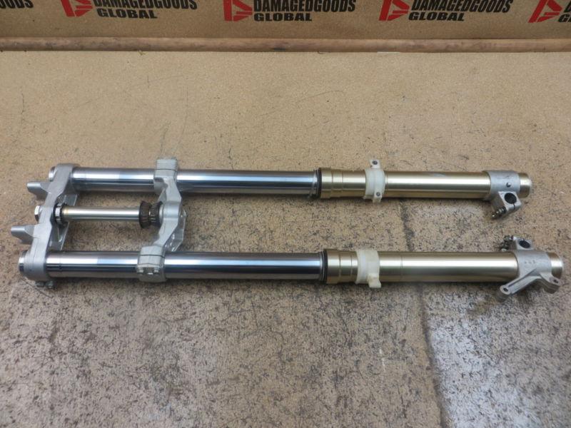 2003 03 kawasaki klx400r klx 400r 400 klx400 front forks legs & triple clamps 