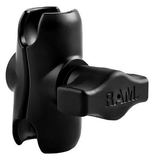 Ram mount double socket arm 2 inch for 1 inch ball bases black universal