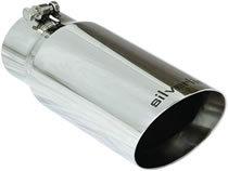 Dual wall! stainless silverline exhaust tip 4" id  5 " od 12 " l  w/bolt slanted