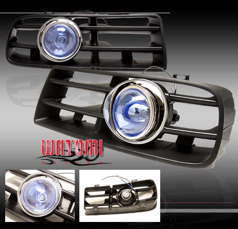 99-04 vw golf gti mk4 grill fog lights blue 00 01 02 03