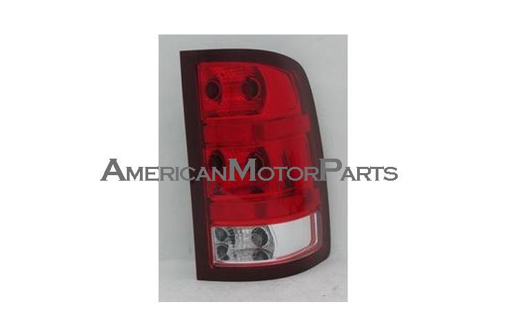 Right passenger replacement tail light 07-09 08 gmc sierra w/o denali 25958485