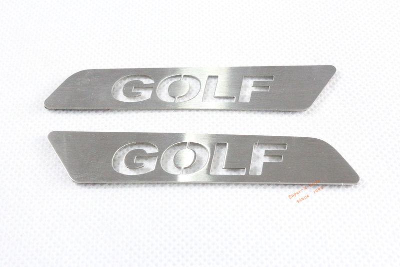 2pcs golf stainless steel seat lift wrench insert trim for vw golf mk6 gti r