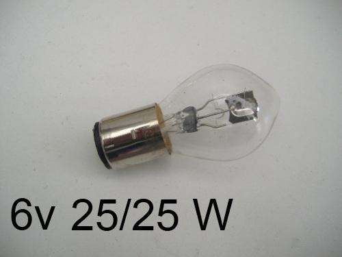 Bulb 6 volt 25/25w