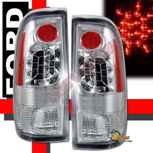 97 98 99 00 01 02 03 ford f150 f250 f350 led tail lamps lights 1 pair