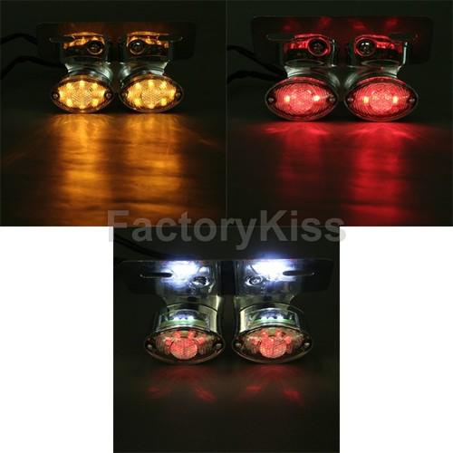 New led all-in-one brake/tail/turn/plate light for quad atv dirt bike