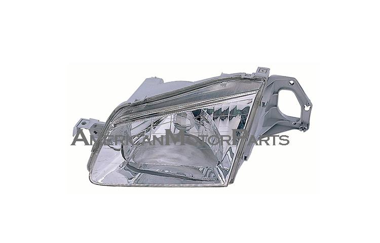 Left driver side replacement headlight 99-00 mazda protege 4dr - bj0e51040a