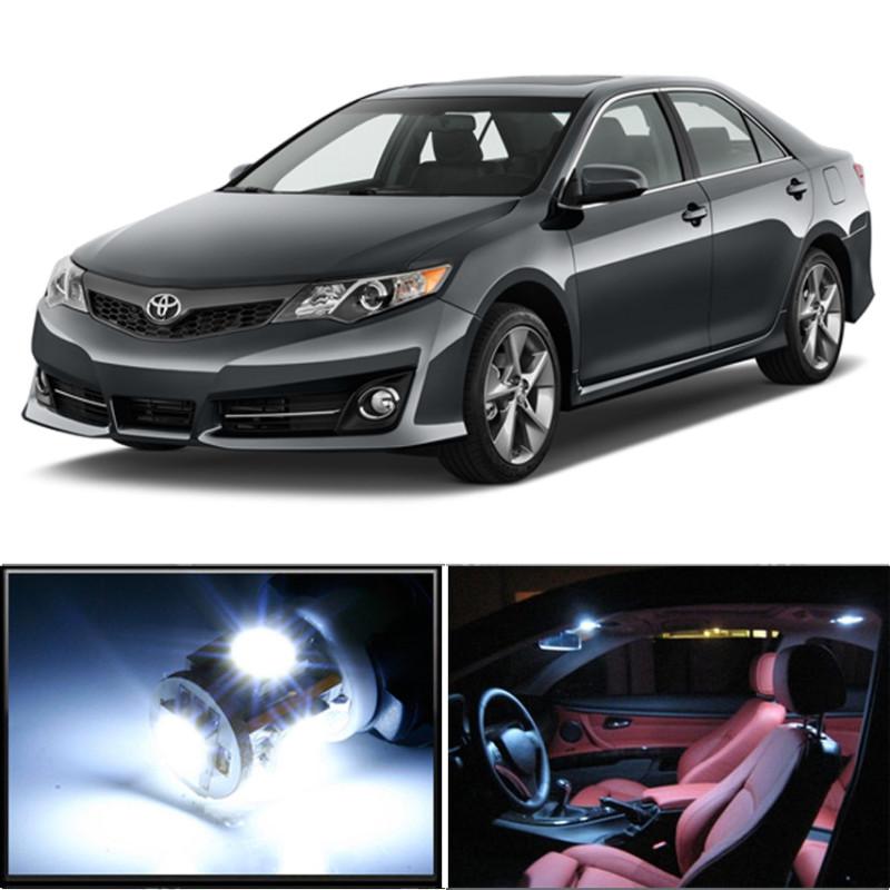 White led lights interior package kit toyota camry 2012 and up