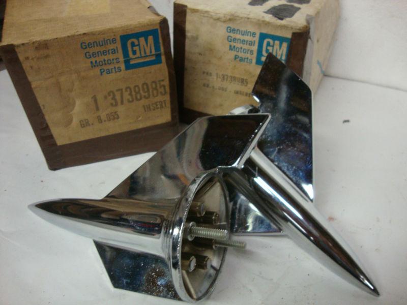 N.o.s. 1957 chevy hood rockets  3738985