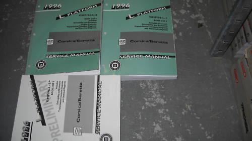 1996 chevrolet chevy corsica beretta service manual set