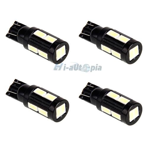 New 4 x t10 10-led smd 3020 car license plate interior light bulb black