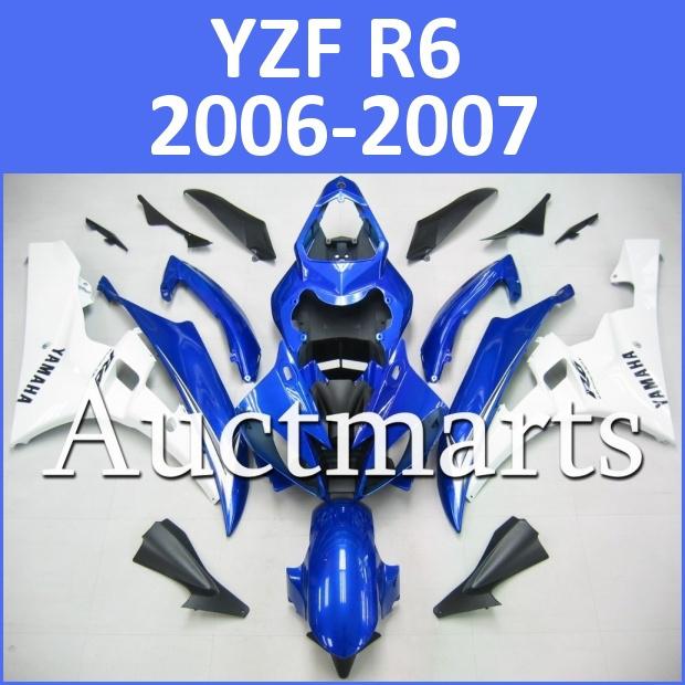 Fit yamaha yzf r6 06 07 yzfr6 2006 2007 600 fairing kit abs bodywork d17 d10