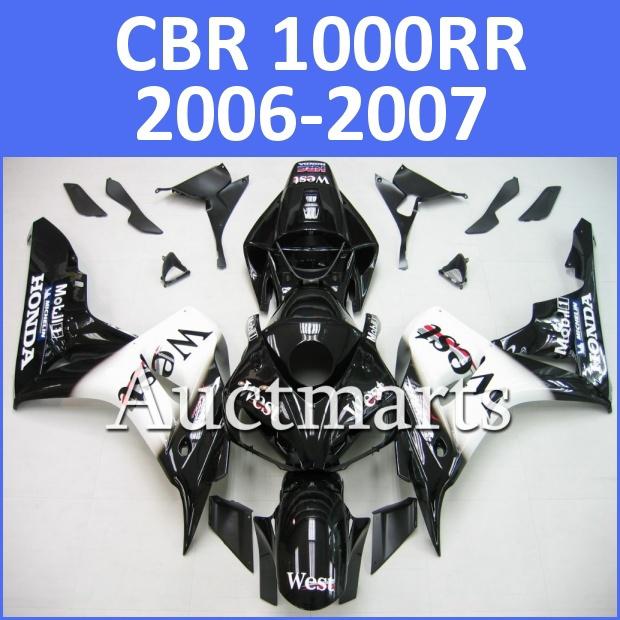 Fit honda 06 07 cbr1000rr cbr 1000 rr 2006 2007 fairing kit abs plastics e9 d10