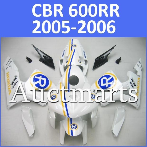 Fit honda 05 06 cbr600rr cbr 600 rr 2005 2006 fairing kit abs plastics b105 d10