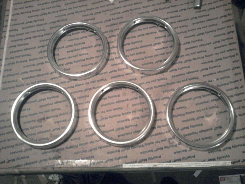 64 1964 chevy impala headlight trim rings aluminum bezels doors belair car ss