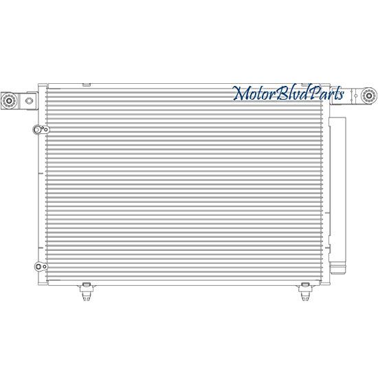 02-03 mazda mpv van 3.0l v6 oe replacement air conditioner a/c ac condenser