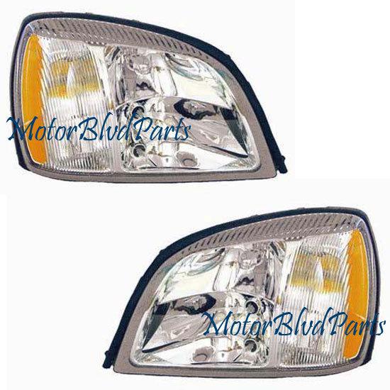 03-05 cadillac deville headlights headlamps left+right