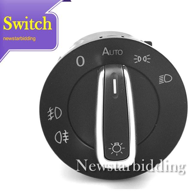 New euro headlight switch for vw passat cc b6 golf jetta mk5 mk6 pn: 5nd 941 431