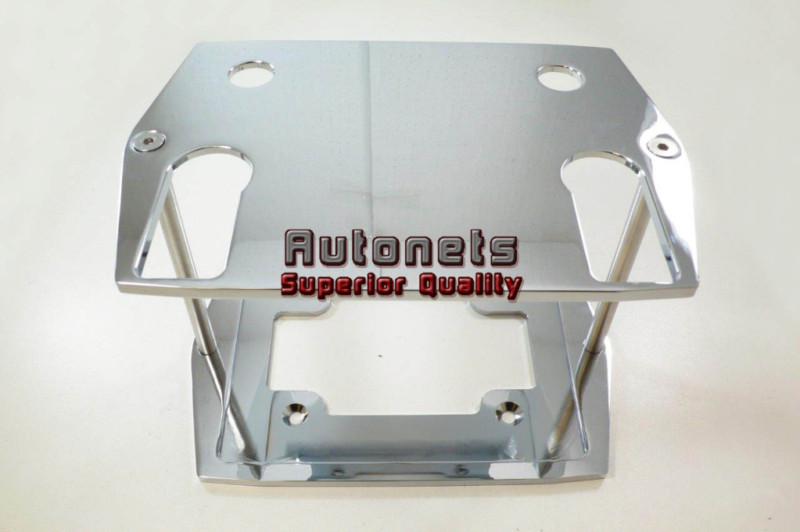 Chromed plain smooth aluminum optima battery tray group 75 35 street hot rat rod