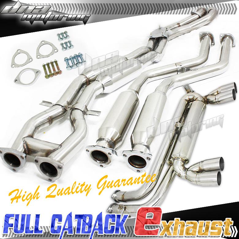 E46 m3 stainless steel catback exhaust system cat back+mild+down pipe muffler