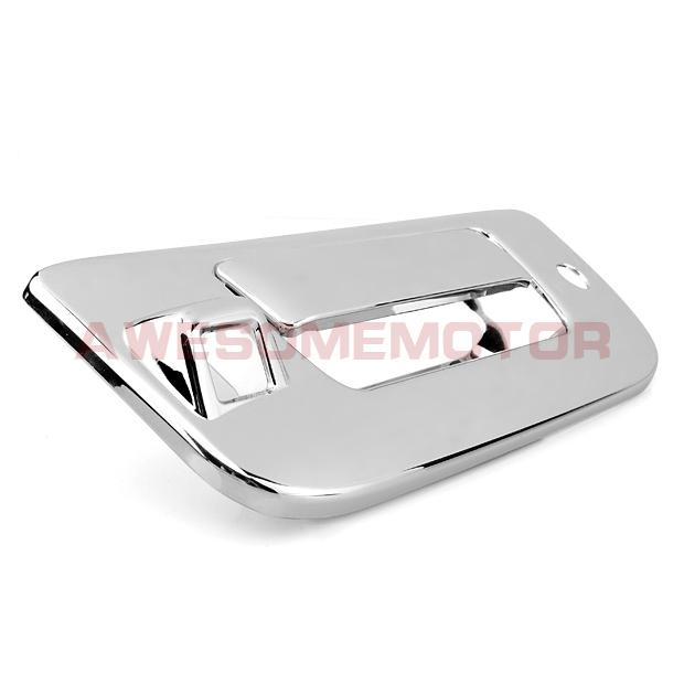 Chrome rear trunk tailgate cover trim w/ camera hole for 07-12 chevy silverado 