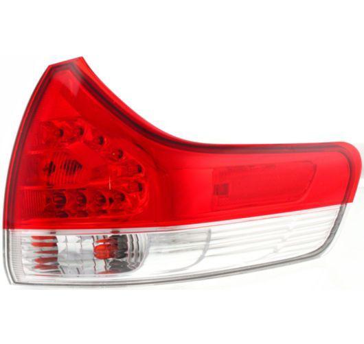 11-12 toyota sienna outer taillight taillamp rear brake light passenger right rh