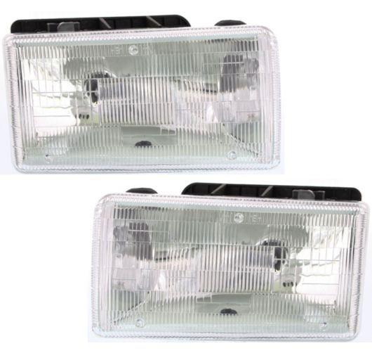 91-96 dodge dakota pickup truck headlamps headlights left lh & right rh pair set