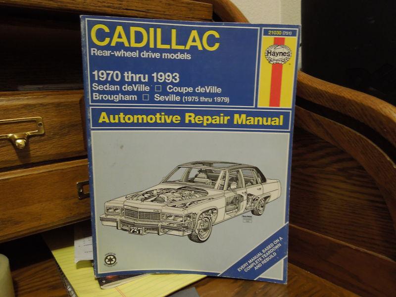 1970 to 1993 cadillac repair nanual haynes