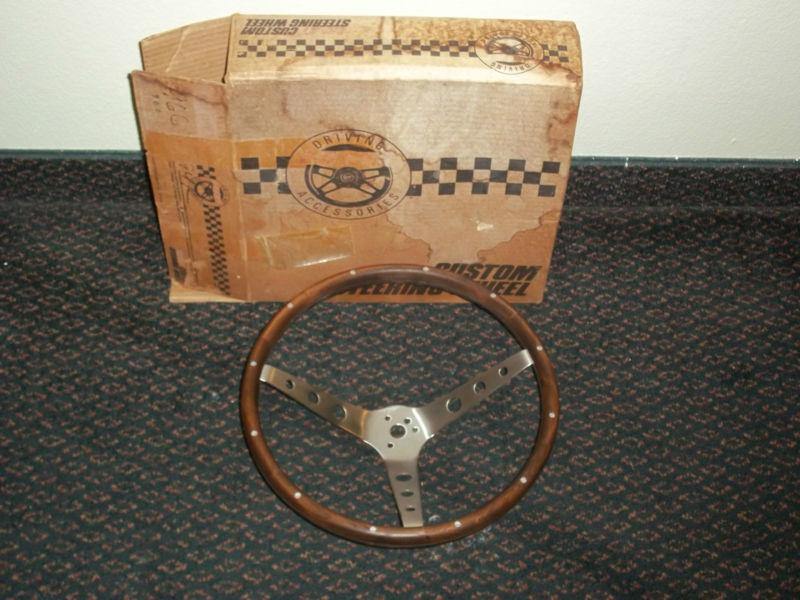 Vintage wood steering wheel wooden grant wheel hot rod street rod rat rod truck