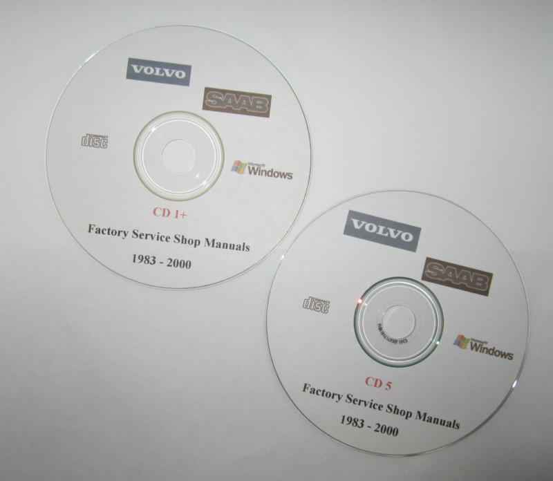 Volvo manuals - 2 cd set windows factory service shop manuals 1983-2000