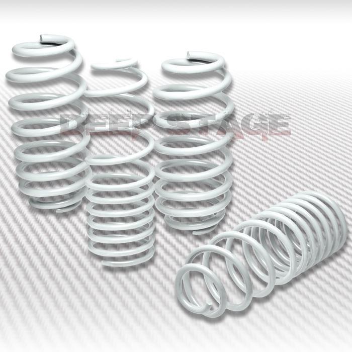 1.5" drop racing sport suspension lowering spring 08-11+ audi tt fwd/awd white