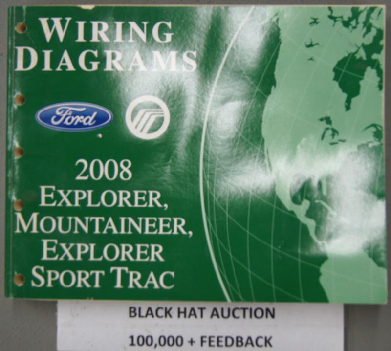 2008 ford explorer mountaineer sport track factory shop wiring diagrams manual