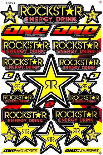 Sgg-st170 rockstar energy sticker decal motorcycle car bike racing moto