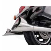 Vance & hines 16923 fishtail exhaust tips true duals for harley