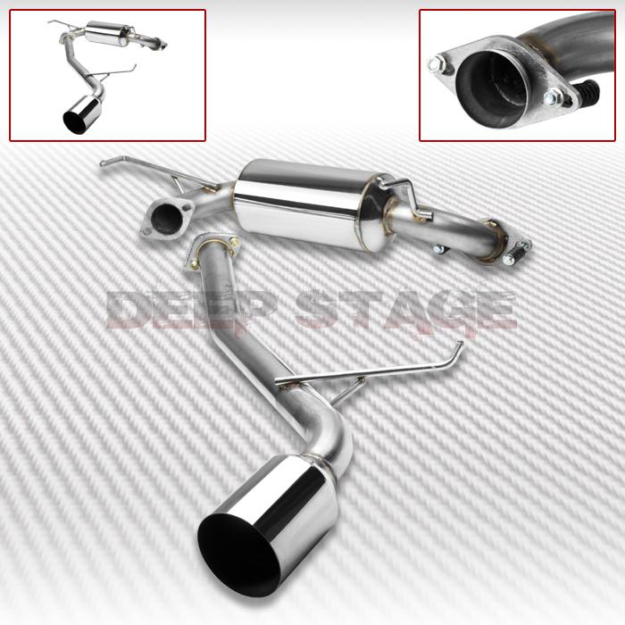 Stainless cat back exhaust 4.5" tip muffler 00-05 toyota celica gt/gts t230 1.8l