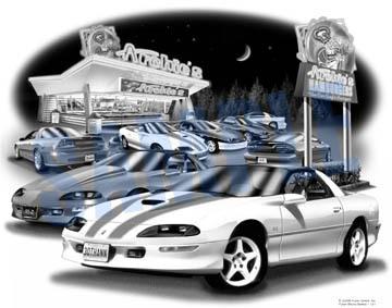 Camaro 30th anniversary 95,96,97 muscle car art print   ** free usa shipping **