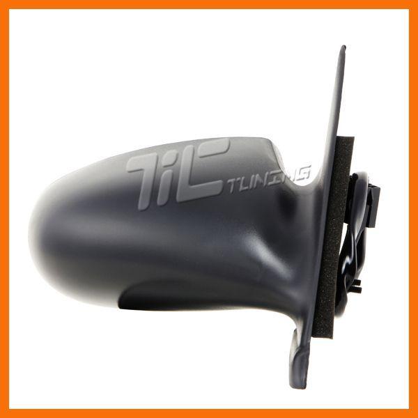 95-99 neon passenger right black housing mirror power non-heated non-foldable